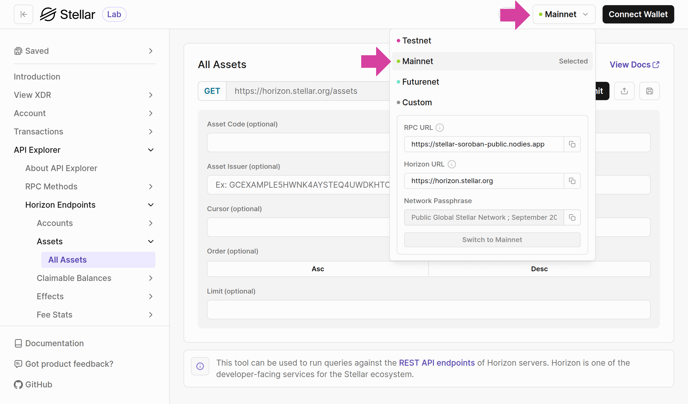 Lab: Horizon - Assets Page